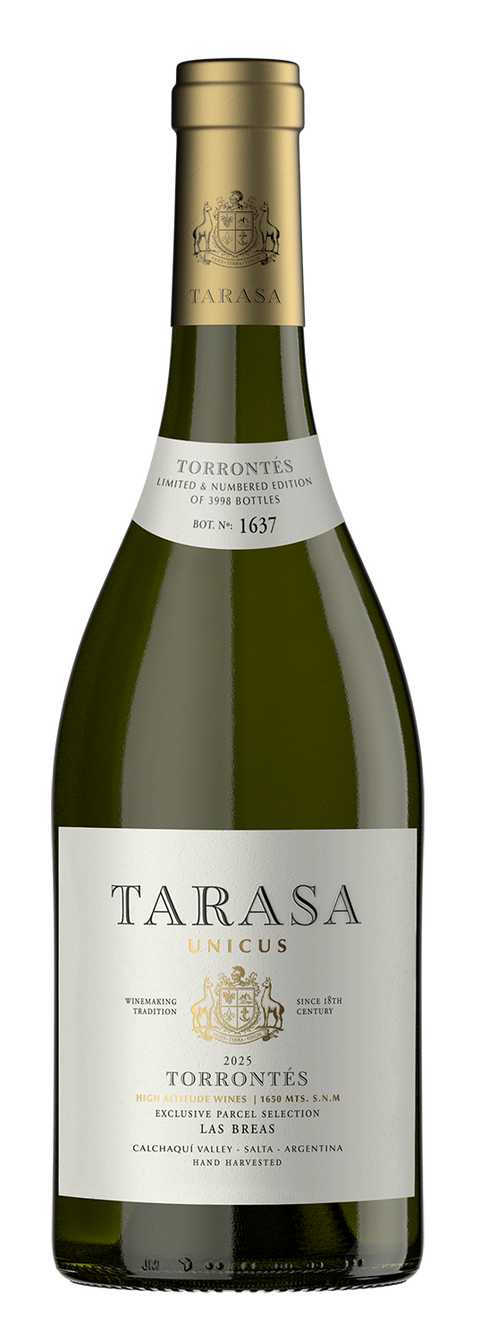 TARASA UNICUS 2025 – TORRONTÉS 750ml - Vinho Branco Seco